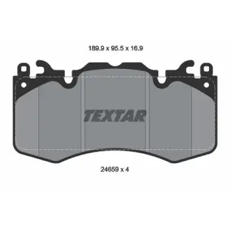 Колодки гальмівні, комплект TEXTAR 2465901