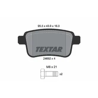 Колодки гальмівні, комплект TEXTAR 2469204