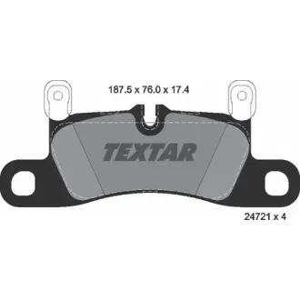 Колодки гальмівні, комплект TEXTAR 2472102