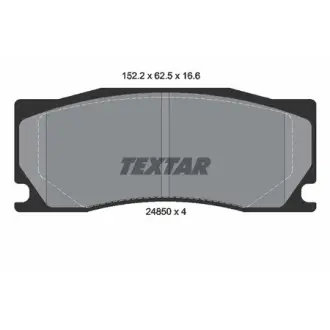 Колодки гальмівні, комплект TEXTAR 2485001