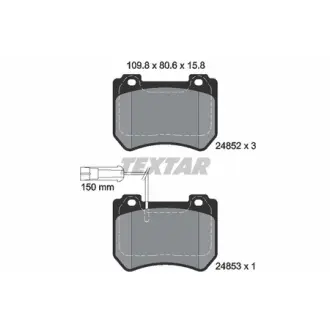 Колодки тормозные, комплект TEXTAR 2485201