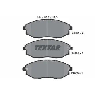 Колодки гальмівні, комплект TEXTAR 2486401