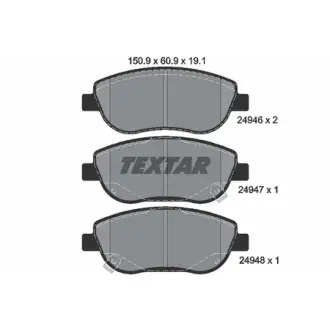 Колодки гальмівні, комплект TEXTAR 2494601