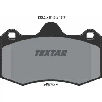Колодки гальмівні, комплект TEXTAR 2497401