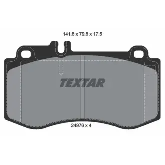 Колодки гальмівні, комплект TEXTAR 2497601