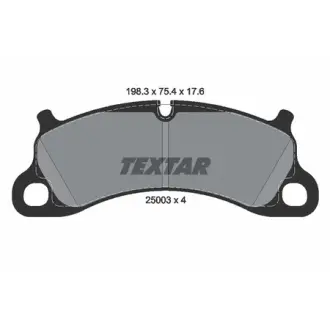 Колодки гальмівні, комплект TEXTAR 2500301
