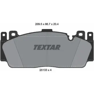 Колодки тормозные, комплект TEXTAR 2513301
