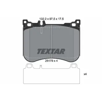 Колодки гальмівні, комплект TEXTAR 2517903