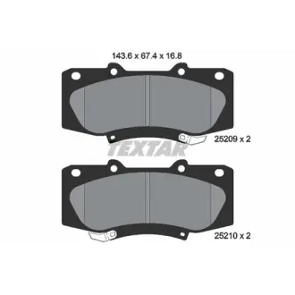 Колодки гальмівні, комплект TEXTAR 2520901