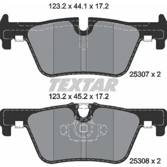 Колодки гальмівні, комплект TEXTAR 2530701