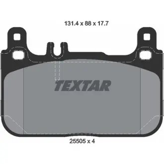 Колодки гальмівні, комплект TEXTAR 2550501