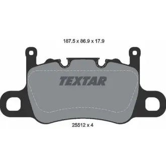 Колодки гальмівні, комплект TEXTAR 2551203