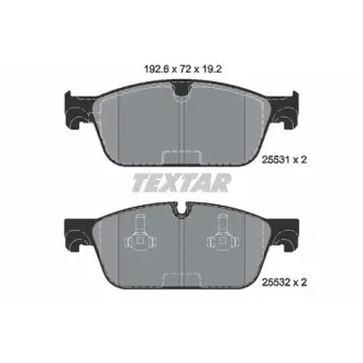 Колодки гальмівні, комплект TEXTAR 2553101