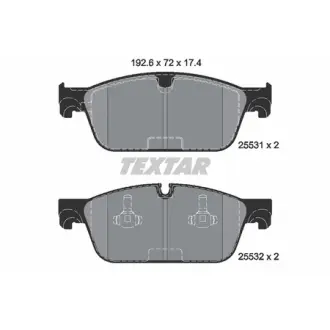 Колодки гальмівні, комплект TEXTAR 2553103