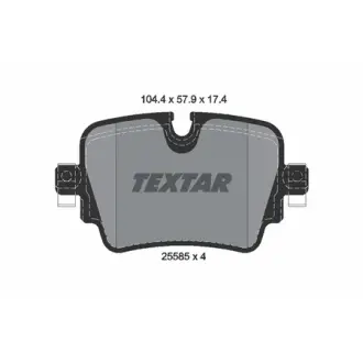 Колодки гальмівні, комплект TEXTAR 2558501
