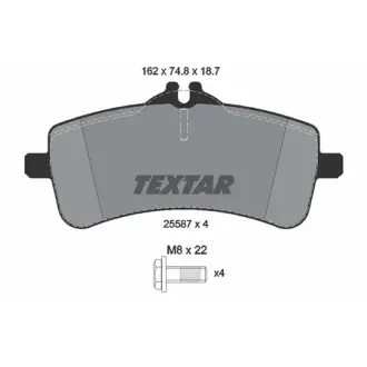 Колодки гальмівні, комплект TEXTAR 2558701