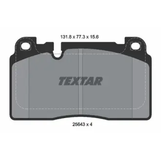 Колодки гальмівні, комплект TEXTAR 2564302