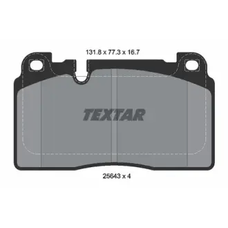 Колодки гальмівні, комплект TEXTAR 2564305
