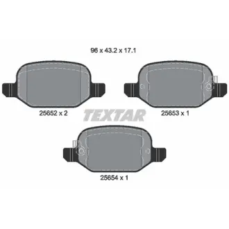 Колодки гальмівні, комплект TEXTAR 2565201