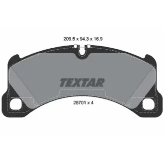 Колодки гальмівні, комплект TEXTAR 2570101
