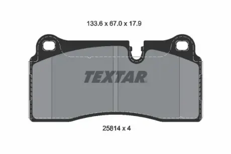 Колодки гальмівні, комплект TEXTAR 2581401