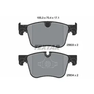 Колодки гальмівні, комплект TEXTAR 2583301