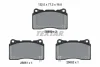 Комплект гальмівних колодок передн, ALFA ROMEO GIULIETTA HONDA CIVIC X, CIVIC XI RENAULT MEGANE III SUBARU IMPREZA TESLA MODEL S, MODEL X, ROADSTER 1.6D-Electric 11.01- TEXTAR 2585001 (фото 1)