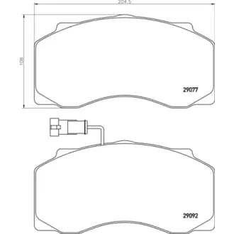 Колодки гальмівні, комплект TEXTAR 2907702
