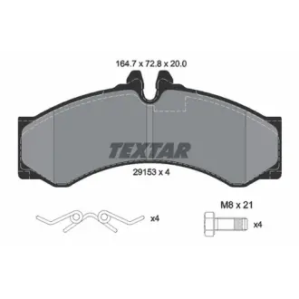 Колодки гальмівні, комплект TEXTAR 2915301