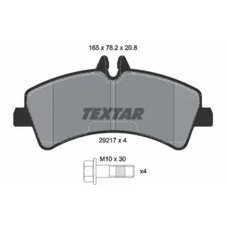 Колодки гальмівні, комплект TEXTAR 2921702