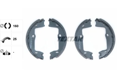 Гальмівна колодка CHEVROLET VECTRA OPEL ASTRA F, CALIBRA A, KADETT E, MONZA A, OMEGA A, OMEGA B, SENATOR A, SENATOR B, VECTRA A, VECTRA B SAAB 9-3, 9-5, 900 II 1.6-3.6 02.78-12.09 TEXTAR 91018400