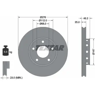Тормозной диск TEXTAR 92037200