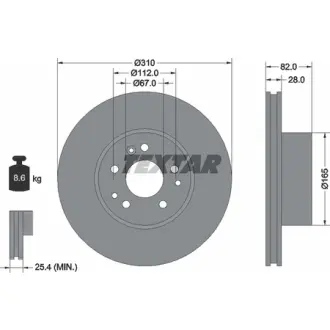 Тормозной диск TEXTAR 92056700