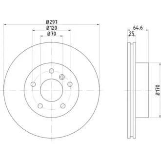 Тормозной диск TEXTAR 92093600