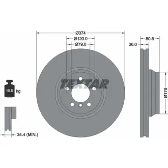 Тормозной диск TEXTAR 92123003