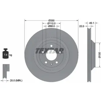Тормозной диск TEXTAR 92132603