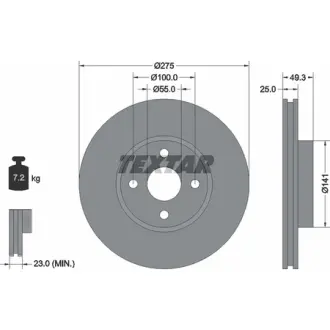Тормозной диск TEXTAR 92180303