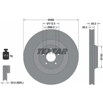 Тормозной диск TEXTAR 92184203