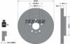 Диск гальмівний (передній) Opel Astra K 15- (300x26) R16 PRO (замінено на 92277205) TEXTAR 92277203 (фото 5)