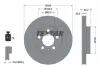 Диск гальмівний (передній) Audi A1/Seat Ibiza/VW Polo 17- (256x22) PRO TEXTAR 92303803 (фото 2)