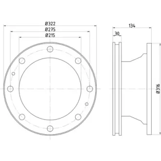 Тормозной диск TEXTAR 93084900