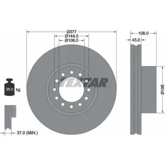 Тормозной диск TEXTAR 93191200