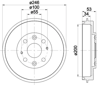 Тормозной барабан TEXTAR 94020100