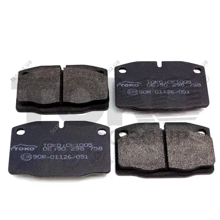 Колодки тормозные дисковые {перед.} Корея TOKO T2102005W (фото 1)