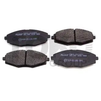 Колодки тормозные дисковые {перед.} Корея TOKO T2102007W