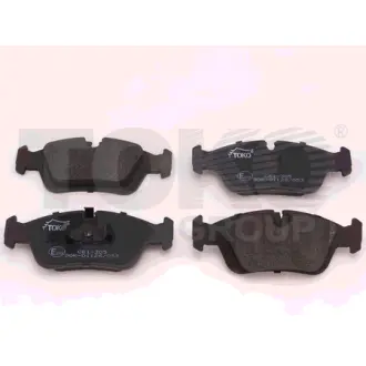 Колодки тормозные дисковые {перед., с пластинами} Европа TOKO T2134005