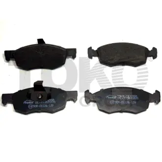 Колодки тормозные дисковые {перед., с пластинами} Европа TOKO T2136058