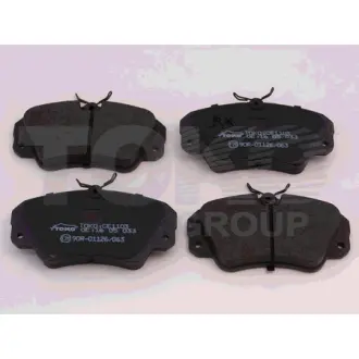 Колодки тормозные дисковые {перед., с пластинами} Европа TOKO T2143003