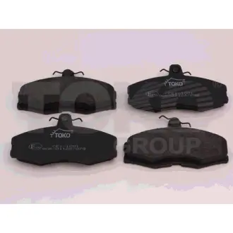 Колодки тормозные дисковые {перед.} Европа TOKO T2150001W