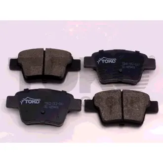 Колодки тормозные дисковые {задн., с пластинами} Европа TOKO T2233011